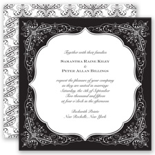 Charleston - Black - Invitation