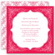 Charleston - Poppy - Invitation