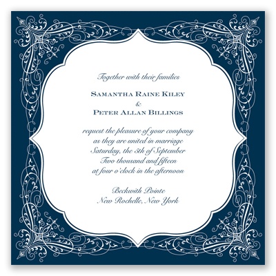 Charleston - Peacock - Invitation