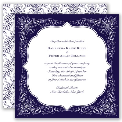 Charleston - Lapis - Invitation