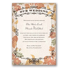 Essence of Fall - Invitation