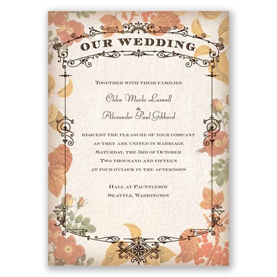 Essence of Fall - Invitation