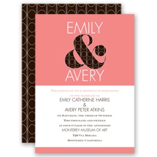 With a Twist - Coral Reef - Invitation