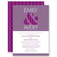 With a Twist - Wisteria - Invitation