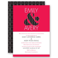 With a Twist - Poppy - Invitation