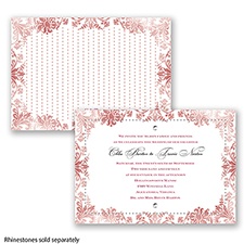 Washed Silhouette - Apple - Invitation