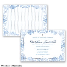 Washed Silhouette - Cornflower - Invitation