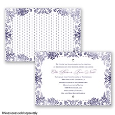 Washed Silhouette - Lapis - Invitation