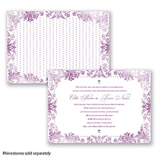 Washed Silhouette - Sangria - Invitation