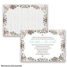 Washed Silhouette - Chocolate - Invitation