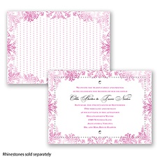 Washed Silhouette - Begonia - Invitation