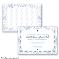 Washed Silhouette - Bluebird - Invitation