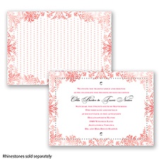 Washed Silhouette - Poppy - Invitation