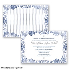 Washed Silhouette - Marine - Invitation