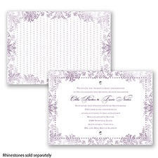 Washed Silhouette - Wisteria - Invitation