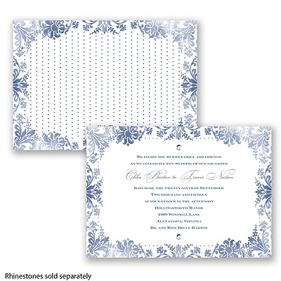 Washed Silhouette - Marine - Invitation