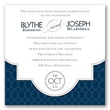 Lasting Impression - Peacock - Invitation