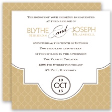 Lasting Impression - Golden - Invitation