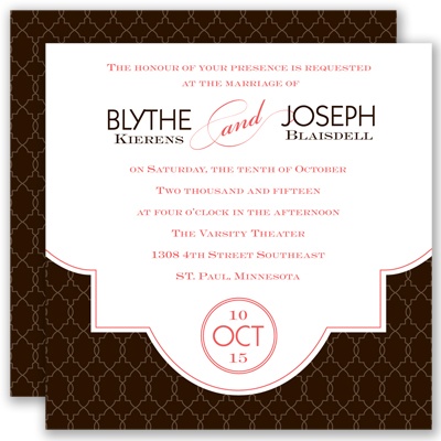 Lasting Impression - Chocolate - Invitation