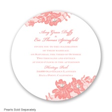 Royal Lace - Coral Reef - Invitation