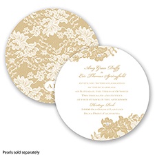 Royal Lace - Golden - Invitation