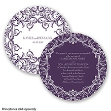 Aristocrat - Plum - Invitation
