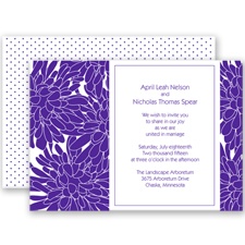 Glorious Blooms - Regency - Invitation