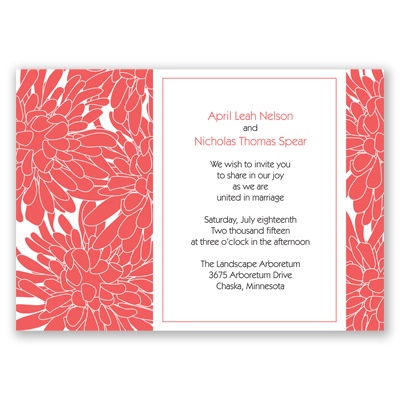Glorious Blooms - Guava - Invitation