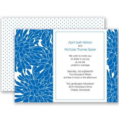 Glorious Blooms - Horizon - Invitation