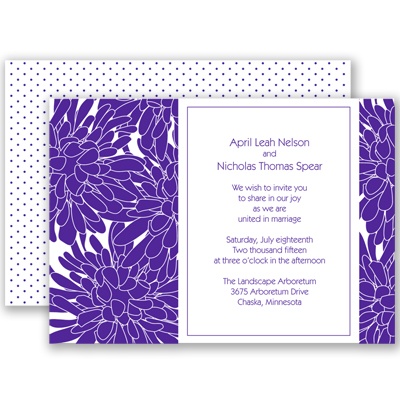 Glorious Blooms - Regency - Invitation