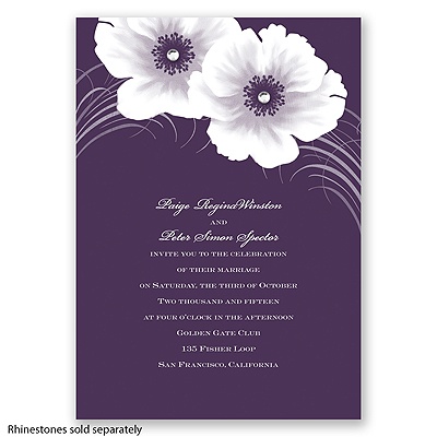 Two of Us - Plum - Invitation