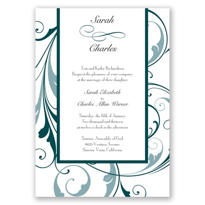 Swept Away - Gem - Invitation