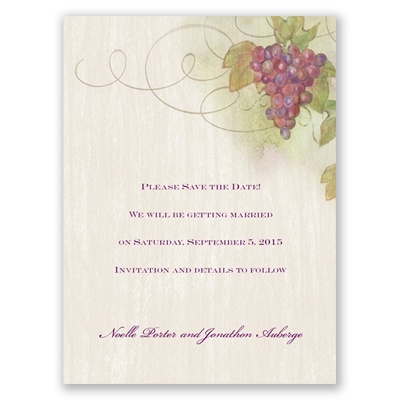 Grapevine - Save the Date Card