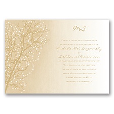 Sparkling Sky - Golden - Invitation