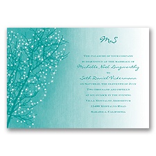 Sparkling Sky - Jade - Invitation