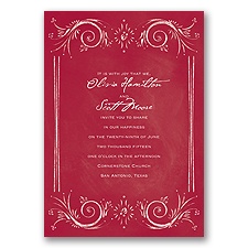 Chalkboard Style - Apple - Invitation