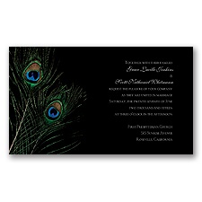 Delicate Peacock - Invitation