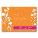 Field of Flowers - Tangerine - Invitation