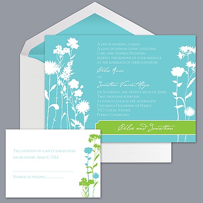 Field of Flowers - Pool - Invitation