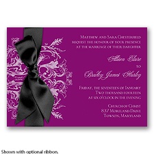 Enchanted Color -Sangria - Invitation