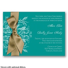 Enchanted Color - Jade - Invitation