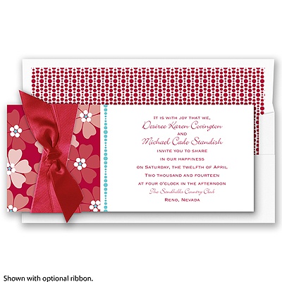 Captivating Floral - Apple - Invitation