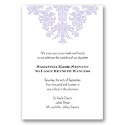 Decorative Damask - Iris - Invitation