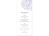 Burst of Color - Iris - Menu Card