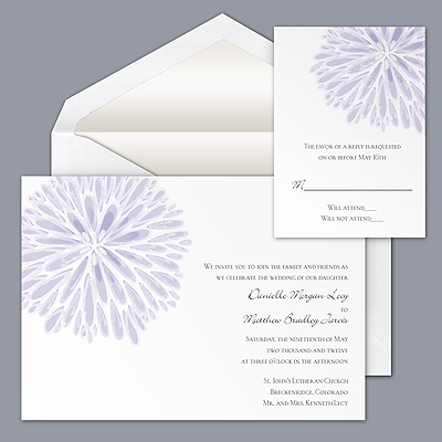 Burst of Color - Iris - Invitation