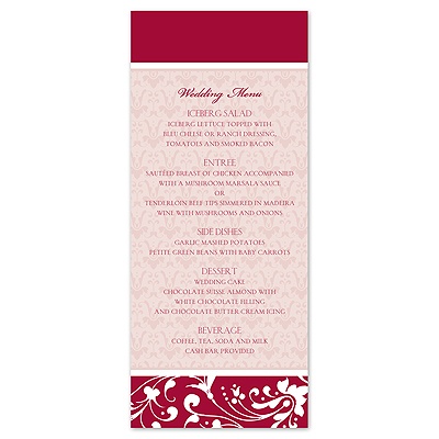 Forever Color - Apple - Menu Card