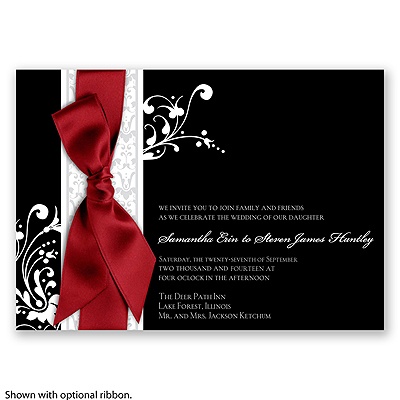 Forever Color - Black- Invitation