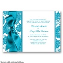 Floral Patterned - Malibu - Invitation