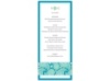 Perfect Paisley Duet - Malibu - Menu Card