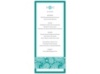 Perfect Paisley Duet - Jade - Menu Card